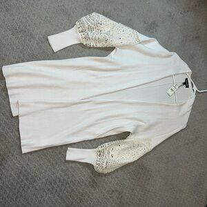 White lace cardigan